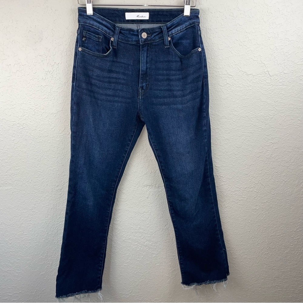 Kancan High Rise Bootcut Jeans‎ Frayed Hem